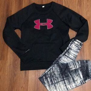 Under Armor Black puller-over sweater